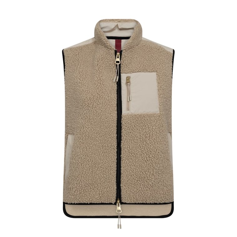 MOS MOSH - MMRowe Eli Teddy Vest - Feather Gray