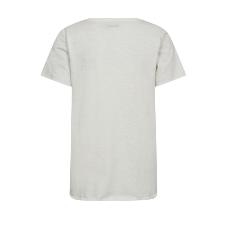 Mos Mosh - MMTonia O-SS Glam Tee - Ecru