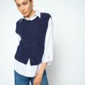 MOS MOSH - MMAlmine Thora Knit Vest - Maritime Blue