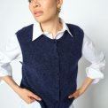 MOS MOSH - MMAlmine Thora Knit Vest - Maritime Blue