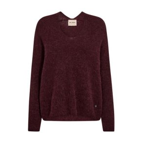 Mos Mosh - MMThora V-Neck Knit - Port Royale