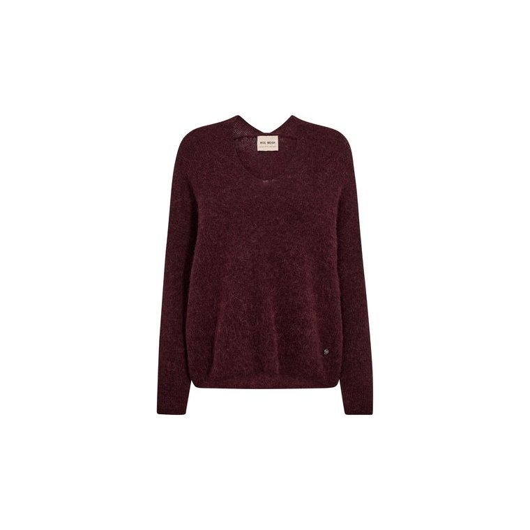 Mos Mosh - MMThora V-Neck Knit - Port Royale