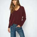 Mos Mosh - MMThora V-Neck Knit - Port Royale