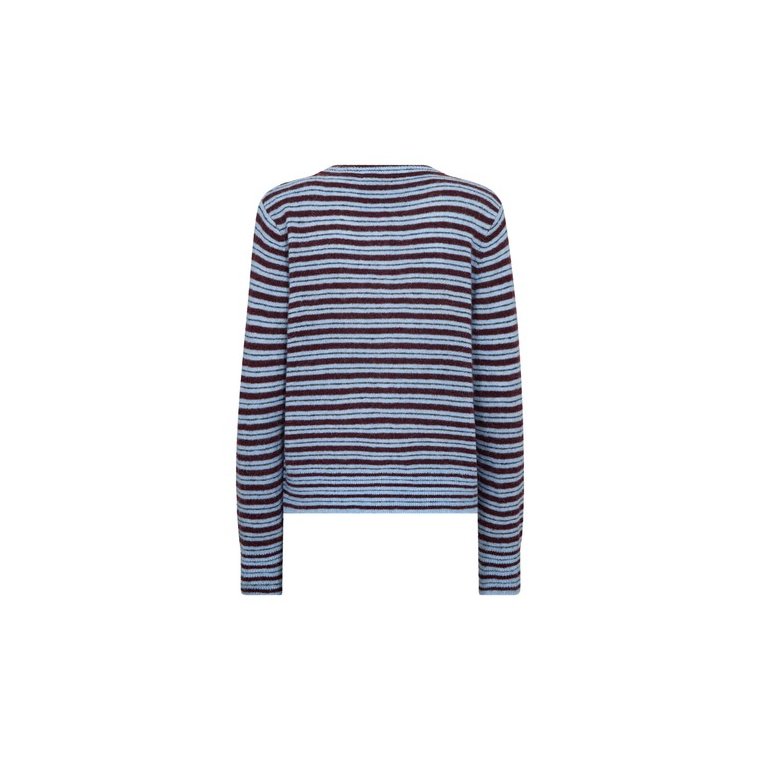 MOS MOSH - MMMilvi Stripe Cardigan - Port Royale