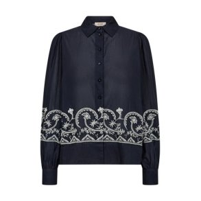 Mos Mosh - MMSilca Lino Shirt - Salute Navy