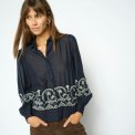 Mos Mosh - MMSilca Lino Shirt - Salute Navy