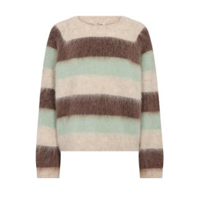MOS MOSH - MMSuvi Stripe Knit - Frosty Green