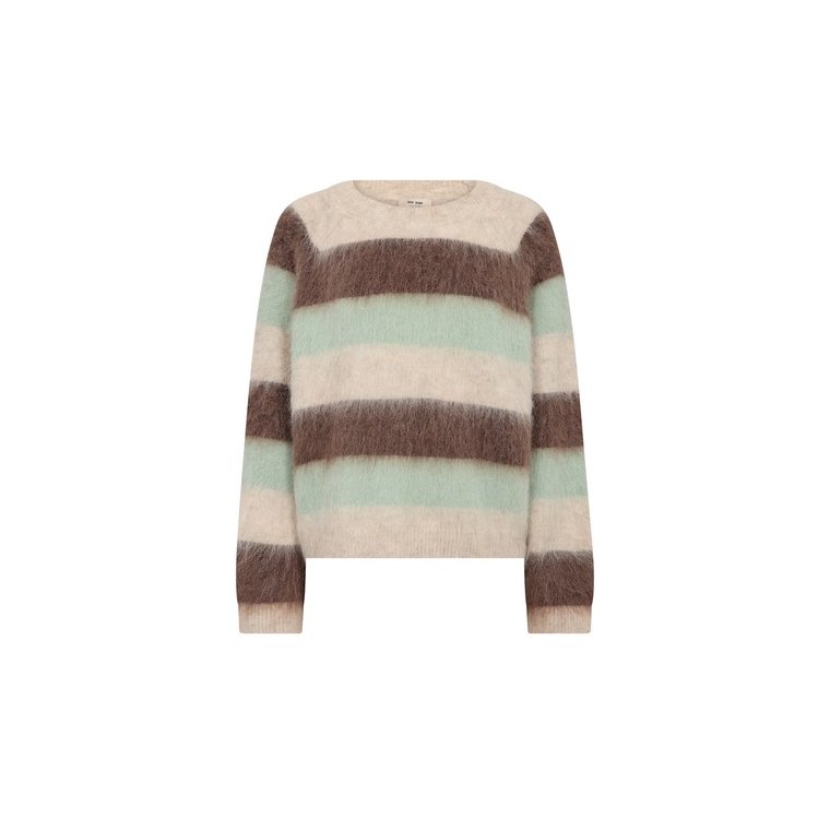 MOS MOSH - MMSuvi Stripe Knit - Frosty Green