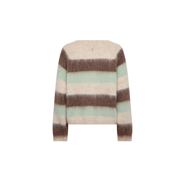 MOS MOSH - MMSuvi Stripe Knit - Frosty Green