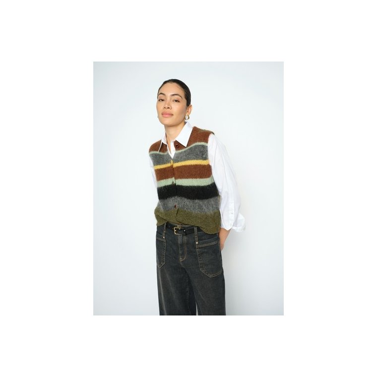 MOS MOSH - MMEsti Knit Vest - Rosin