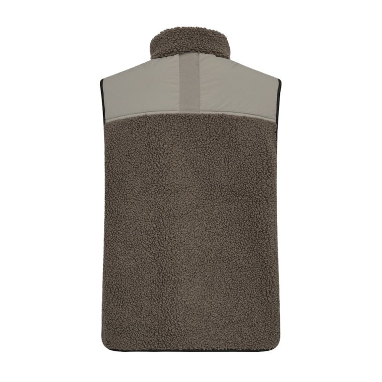 MOS MOSH - MMRowe Eli Teddy Vest - Dusty Olive