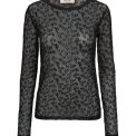 Mos Mosh - MMLoretta Mono Mesh Blouse - Black