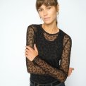 Mos Mosh - MMLoretta Mono Mesh Blouse - Black