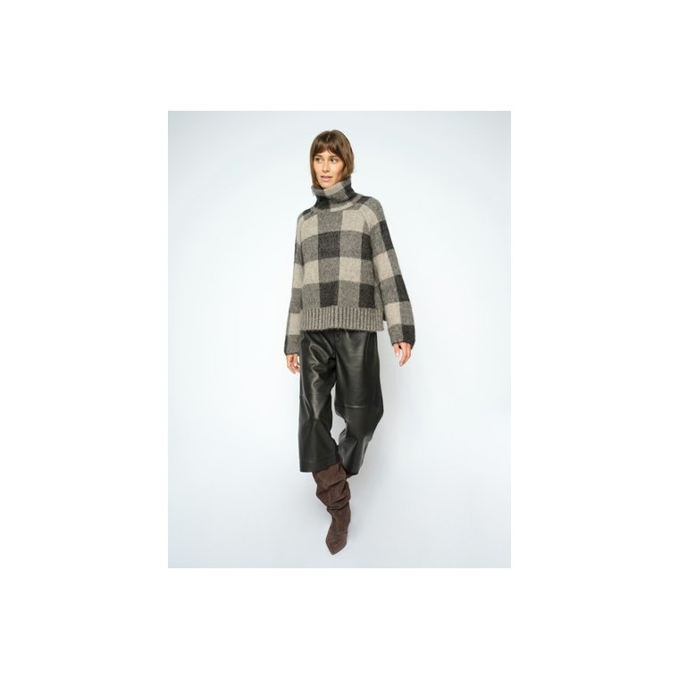 MOS MOSH - MMMaija Check Knit - Black