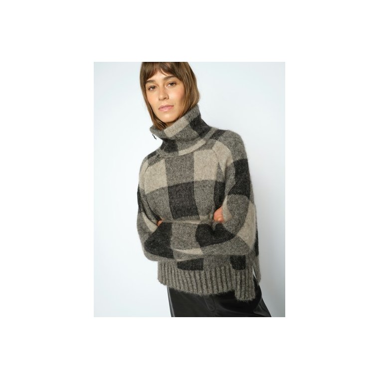 MOS MOSH - MMMaija Check Knit - Black