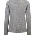 MOS MOSH - MMMape Sophia V-Neck Knit - Grey Melange