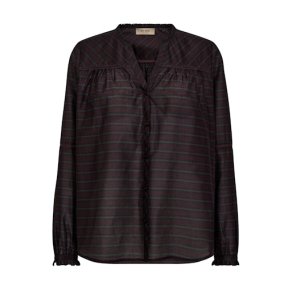 MOS MOSH - MMBenedetta Silky Shirt - Fudge