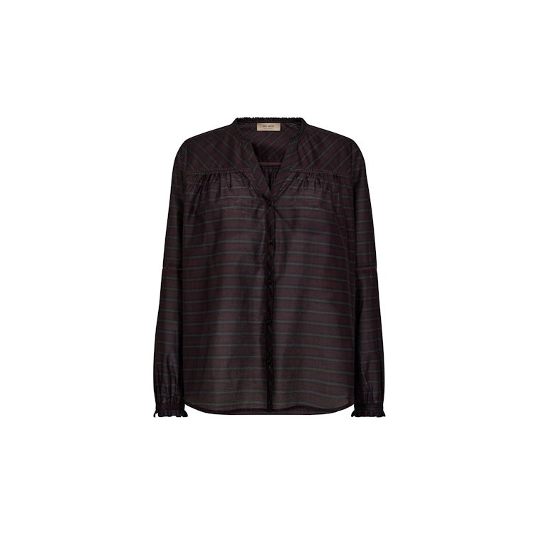 MOS MOSH - MMBenedetta Silky Shirt - Fudge
