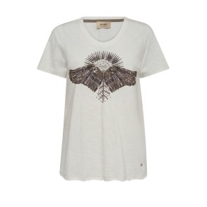 MOS MOSH - MMNadine O-SS Deco Tee - Ecru