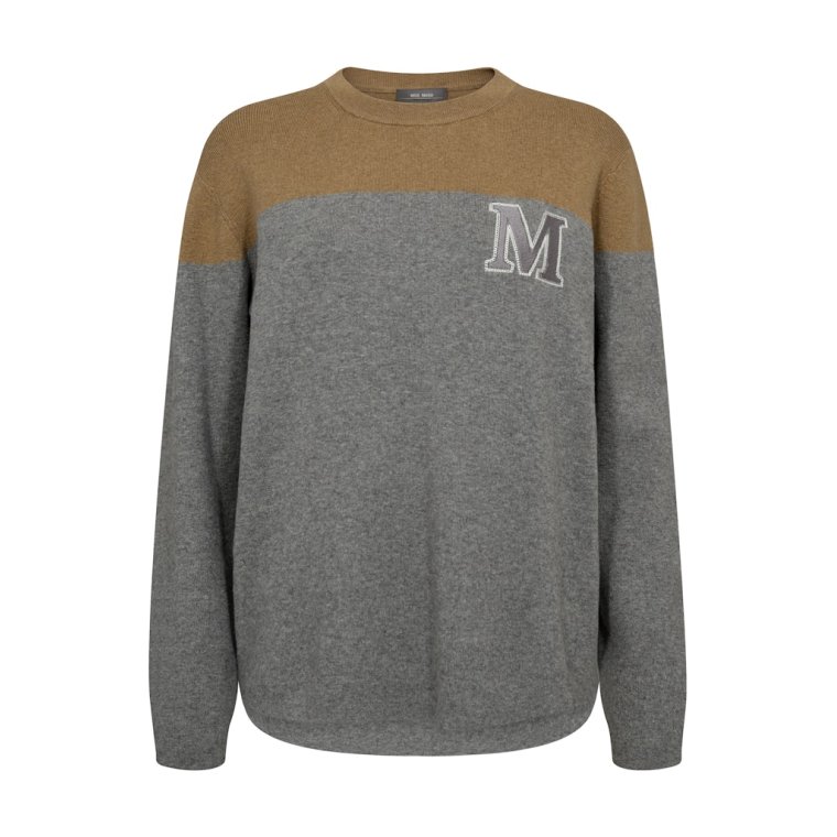 MOS MOSH - MMFast Tani LS Knit - Grey Melange