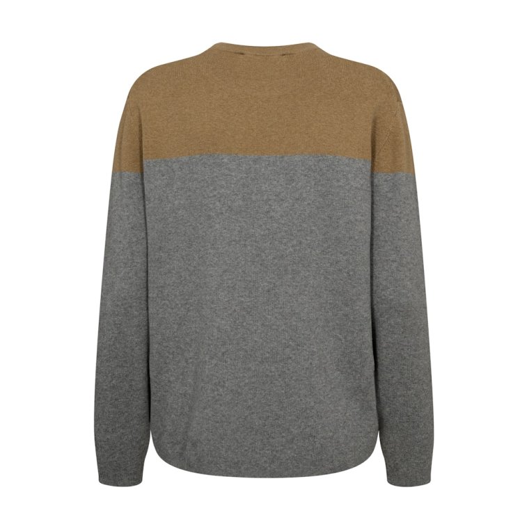 MOS MOSH - MMFast Tani LS Knit - Grey Melange