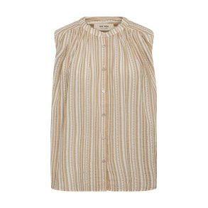 Mos Mosh - MMAmelia Stripe SL Blouse - Sesame