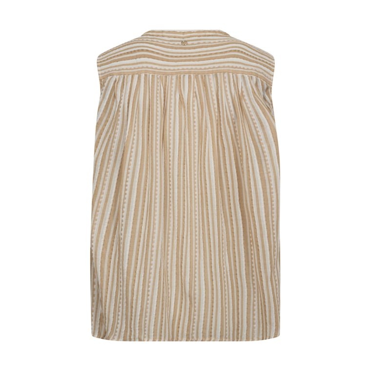 Mos Mosh - MMAmelia Stripe SL Blouse - Sesame
