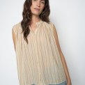 Mos Mosh - MMAmelia Stripe SL Blouse - Sesame