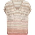 Mos Mosh - MMShani Zig-Zag V-neck Knit - Ecru