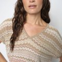 Mos Mosh - MMShani Zig-Zag V-neck Knit - Ecru