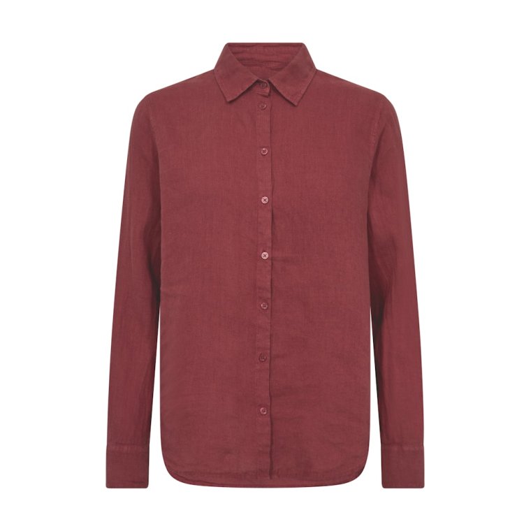 Mos Mosh - MMMArtina Linen Shirt - Cowhide