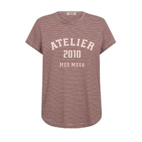 Mos Mosh - MMCamp O-SS Stripe Tee - Cowhide