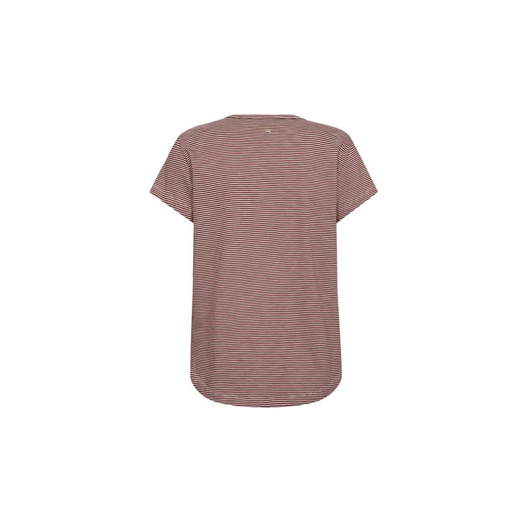Mos Mosh - MMCamp O-SS Stripe Tee - Cowhide