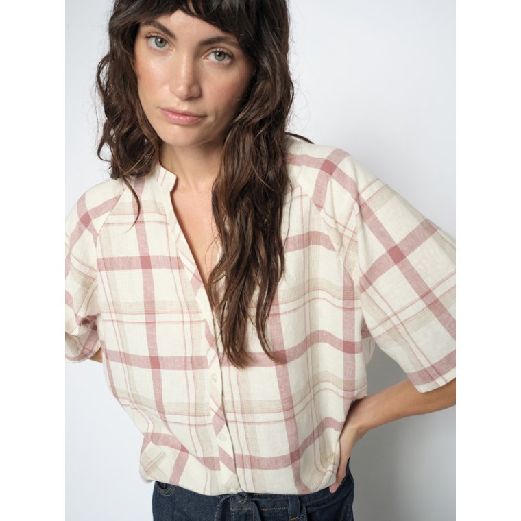 Mos Mosh - MMAssia Check Shirt - Cowhide