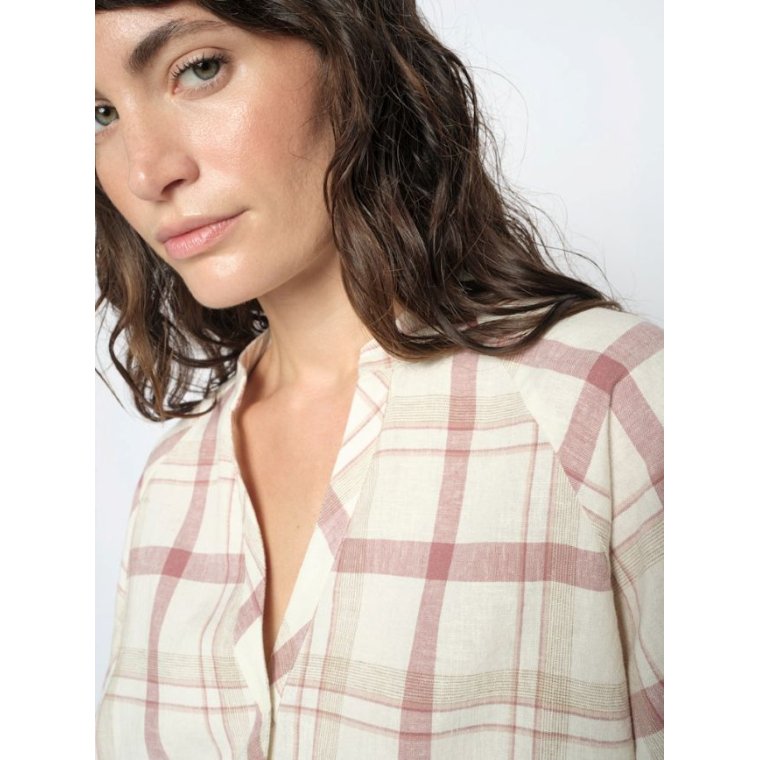 Mos Mosh - MMAssia Check Shirt - Cowhide