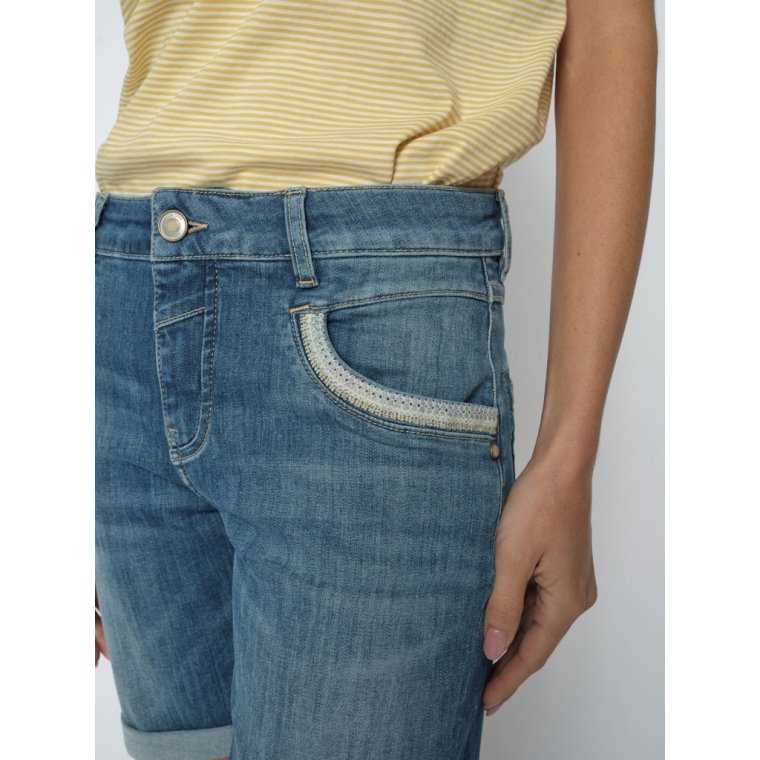 Mos Mosh - MMNaomi Salute Shorts - Mid Blue