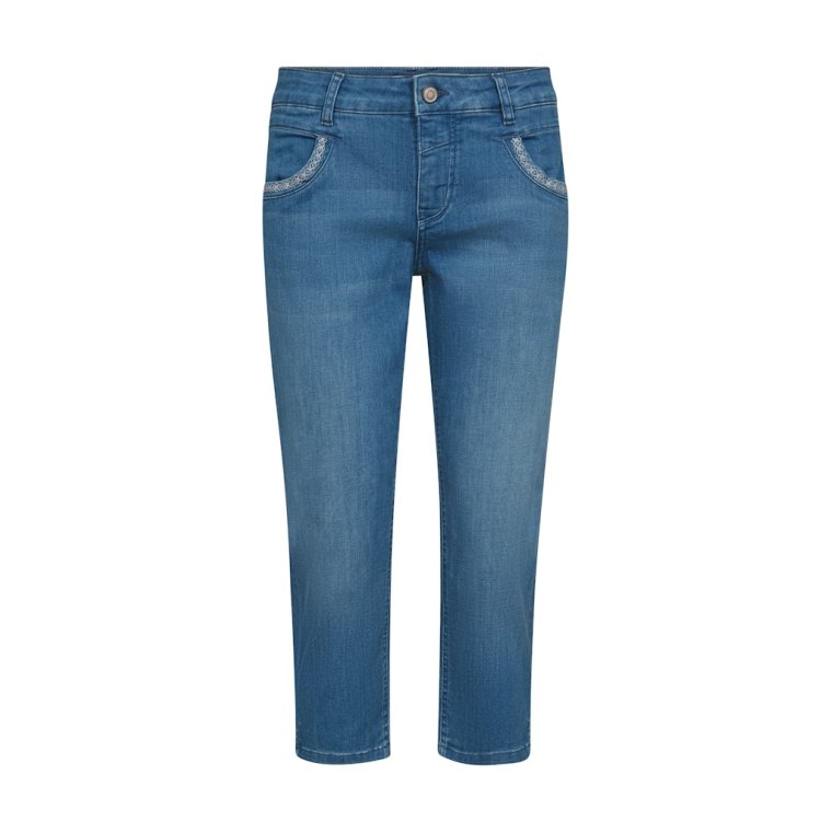 Mos Mosh - MMNaomi Bali Jeans - Capri - Mid Blue