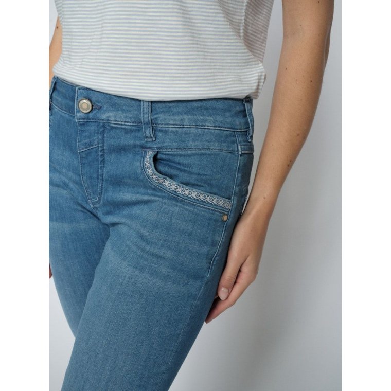 Mos Mosh - MMNaomi Bali Jeans - Capri - Mid Blue