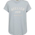 Mos Mosh - MMCamp O-SS Stripe Tee - Skyway