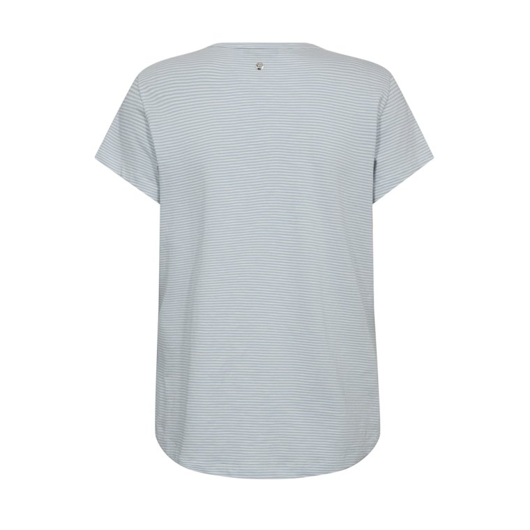 Mos Mosh - MMCamp O-SS Stripe Tee - Skyway