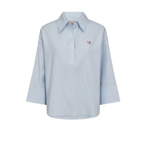 Mos Mosh - MMBritze Cam Cotton Blouse - Skyway