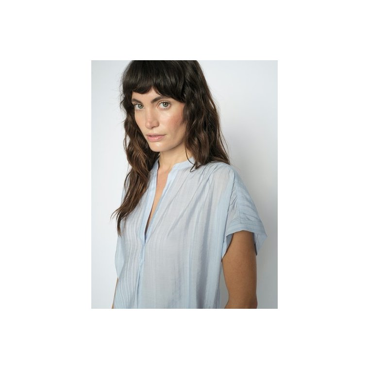 MOS MOSH - MMKosha Senti SS Blouse - Skyway