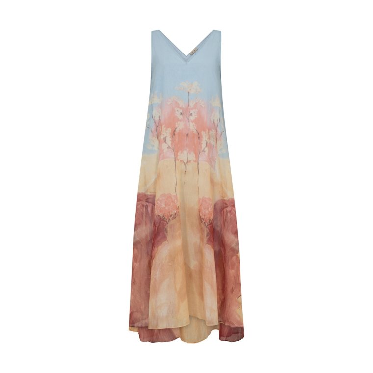 Mos Mosh - MMNylo Landscape Dress - Skyway