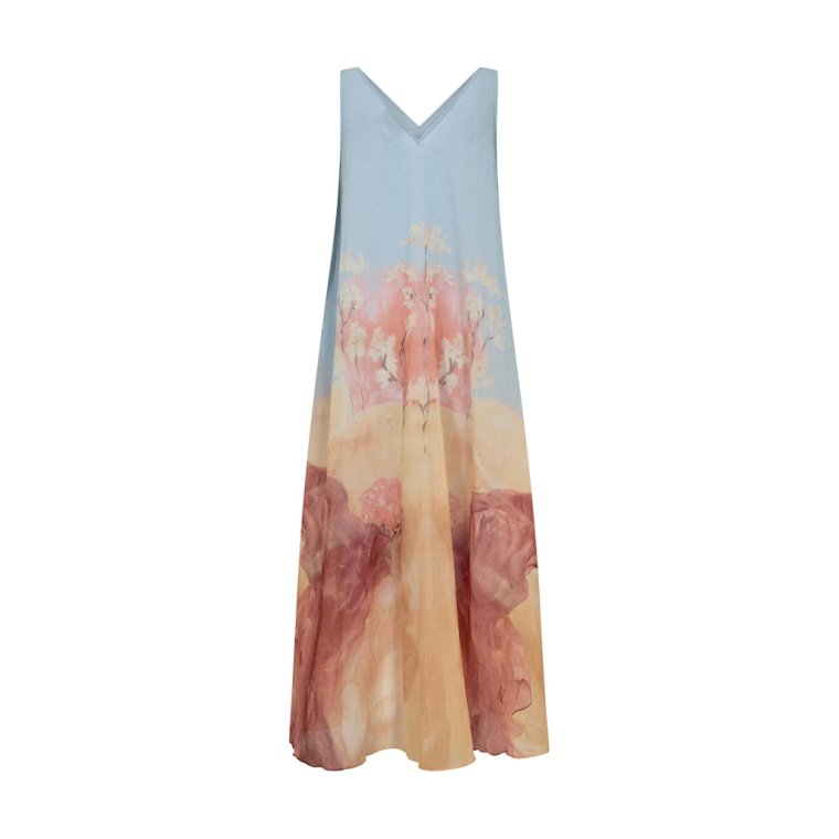Mos Mosh - MMNylo Landscape Dress - Skyway