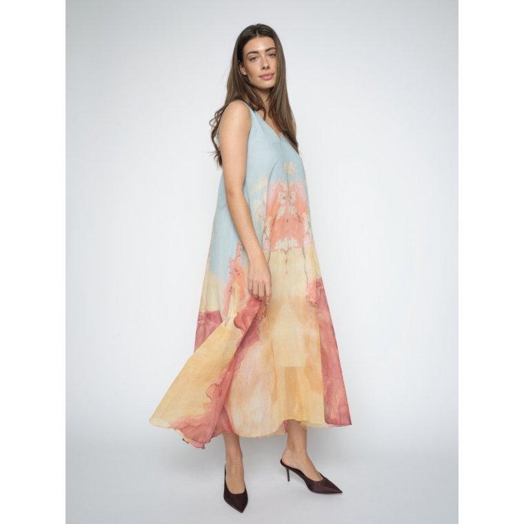 Mos Mosh - MMNylo Landscape Dress - Skyway