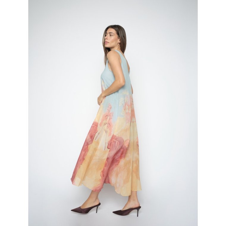 Mos Mosh - MMNylo Landscape Dress - Skyway