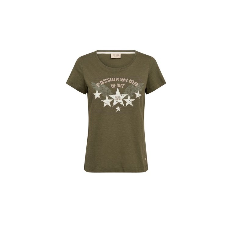 Mos Mosh - MMZibba O-SS Tee - Olive Night