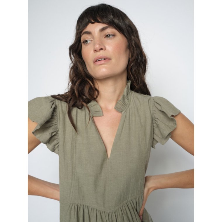Mos Mosh - MMWaldy Izha Dress - Burnt Olive