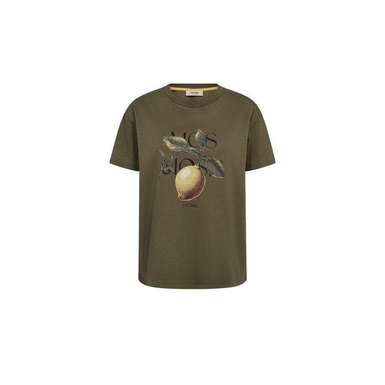 Mos Mosh - MMFruit O-SS Tee - Burnt Olive