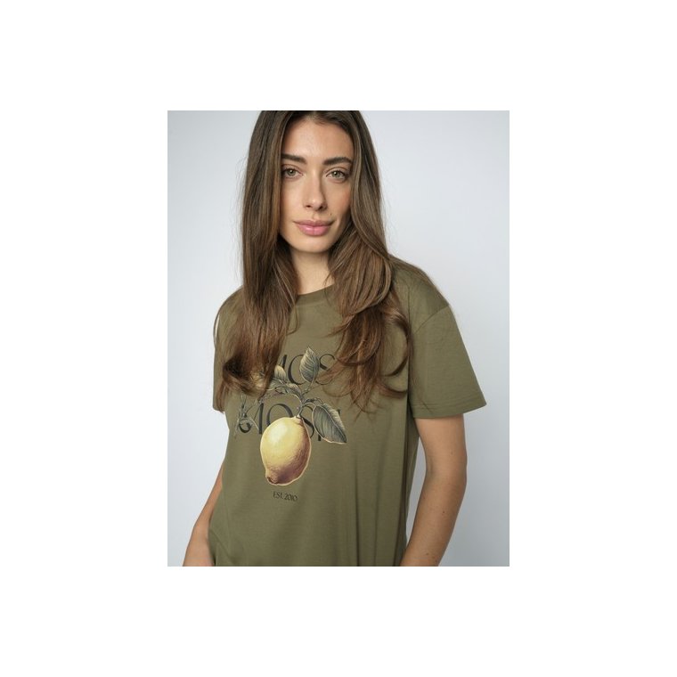 Mos Mosh - MMFruit O-SS Tee - Burnt Olive